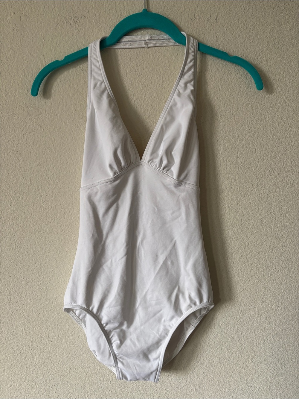 Mirella White Halter One-Piece Swimsuit